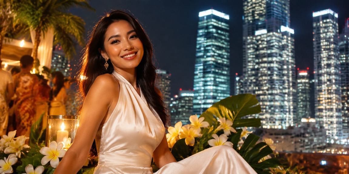 Ilustrasi Festifal Taruhan Casino di Vietnam, suasana malam yang semarak dan ramai